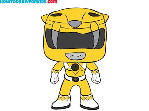 power ranger drawing easy